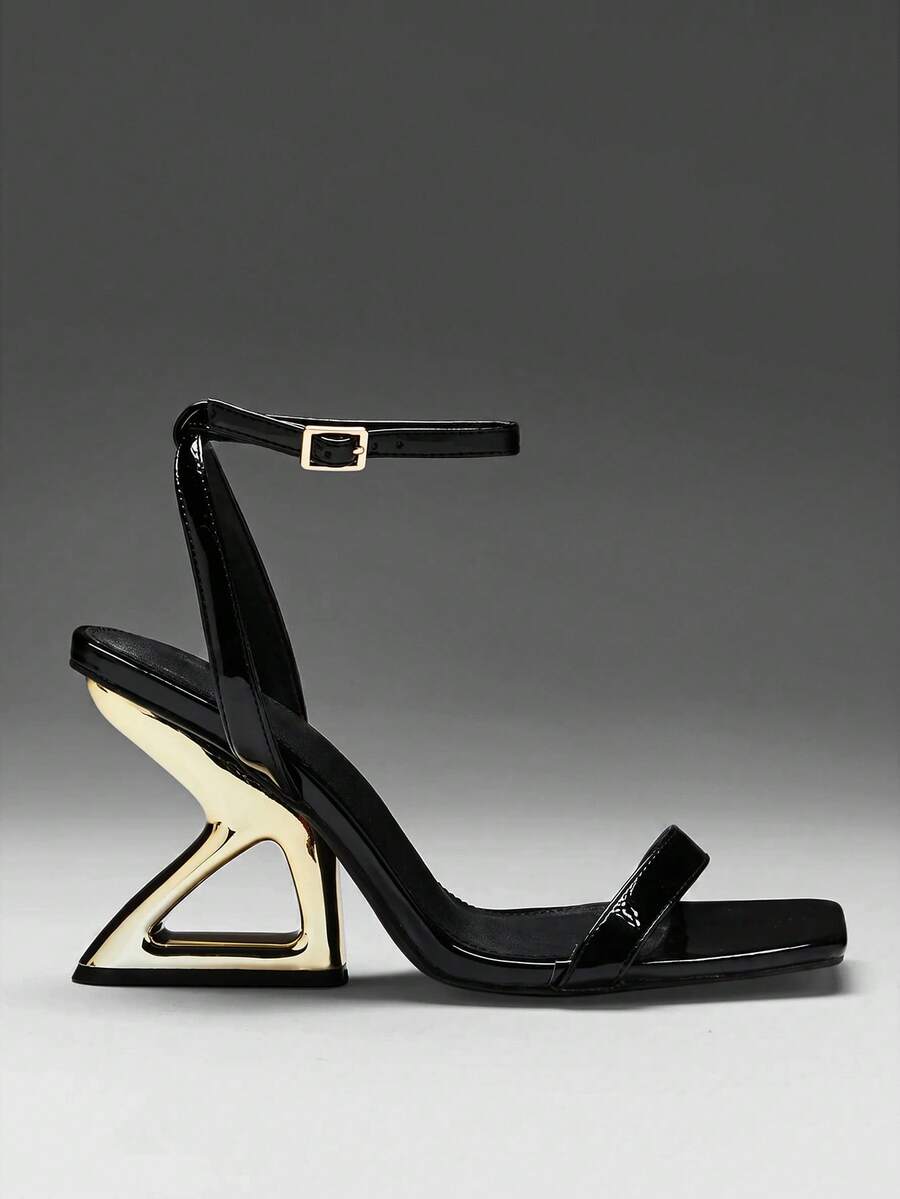 SHUZIA Women's Thick Sole Wedge Sandals, Perfect Gift For Girlfriend - Black - View 1