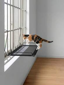 1pc Portable Cat Window Perch Hammock – Space-Saving Hanging Cat Bed With Sturdy Frame, Removable Washable Cover, Strong Suction Cups, For Small Dogs & Cats, Gift For Pet Lovers - one-size - View 4