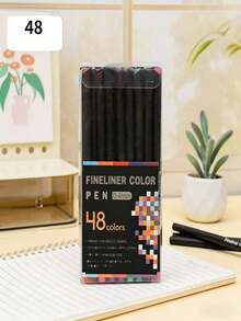 12/24/36/48 Colors Fine Line Pens, Colored Drawing Pens, Markers For Painting, Doodling, Marking, And Art Design. Suitable For Students And Adults For Drawing, Diagramming, Office And Study Supplies. - Sets - View 11