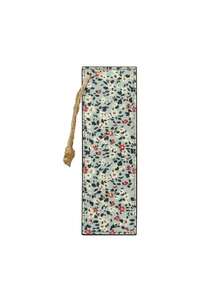 1PC PU Leather Hemp Rope Tassel Vintage Floral Print Bookmark Page Marker For Book Lovers Students Teachers Reading Gift Friends Office School Stationery Supplies Retro Aesthetic Reading Accessory - multicolor - View 5
