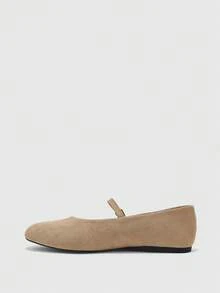 CUCCOO BIZCHIC Round Toe Women's Shoes, Low Vamp Comfortable Solid Color Flats, Suitable For Leisure Commuting And Versatile Vacation - Khaki - View 4