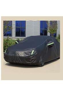 Car Cover, All-Weather Protection Cover For Sun, Frost, Snow, Ideal For Winter, Compatible With Suvs, Outdoor Vehicles, - Black - View 1
