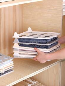 Creative Wardrobe Clothes Folding Board Multifunctional Plastic Anti Wrinkle Fold Organizer For Shirts Long Sleeve Household Portable Tidying Supplies - Multicolor - View 2