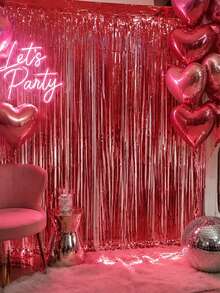Shiny Tinsel Fringe Streamers For Party Backdrop Decorations, Wedding & Birthday Scene Layout Supplies - multicolor - View 9