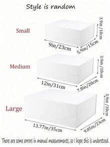 特大號白色大號磁吸禮品盒，附磁吸蓋，適合裝禮物、伴娘邀請函、衣物及超大禮品 - 多色 - 查看 9