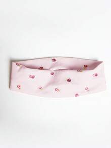 MUSERA 水果印花細節髮箍髮圈 春夏度假 伊比薩節慶 熱帶度假風 Saltwash - 淺粉色 - 查看 4