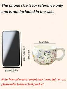 Milk Whoosh Petal Mouth Floral Butterfly Bow Mug, Suitable For Home, Dormitory And Office Use, Breakfast, Afternoon Tea, Milk Coffee, Gift High Aesthetic Ceramic Water Cup - Multicolor - View 5