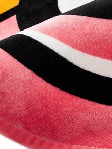 THE POWERPUFF GIRLS X SHEIN 1件裝 LOGO裝飾地毯 - 紅色 - 查看 6