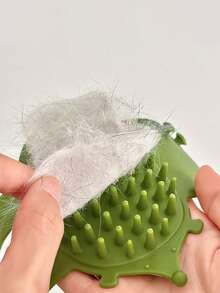1PC Cat Self Groomer Arch Massager, Kitten Scratching Pad & Hair Brush, Pet Rubbing Comb With Carpet Base - Multicolor - View 6