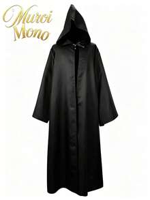 Muroi Mono 1件裝萬聖節角色扮演服裝｜萬聖節禮物｜節慶氛圍穿搭 - 黑色披風 - 查看 1