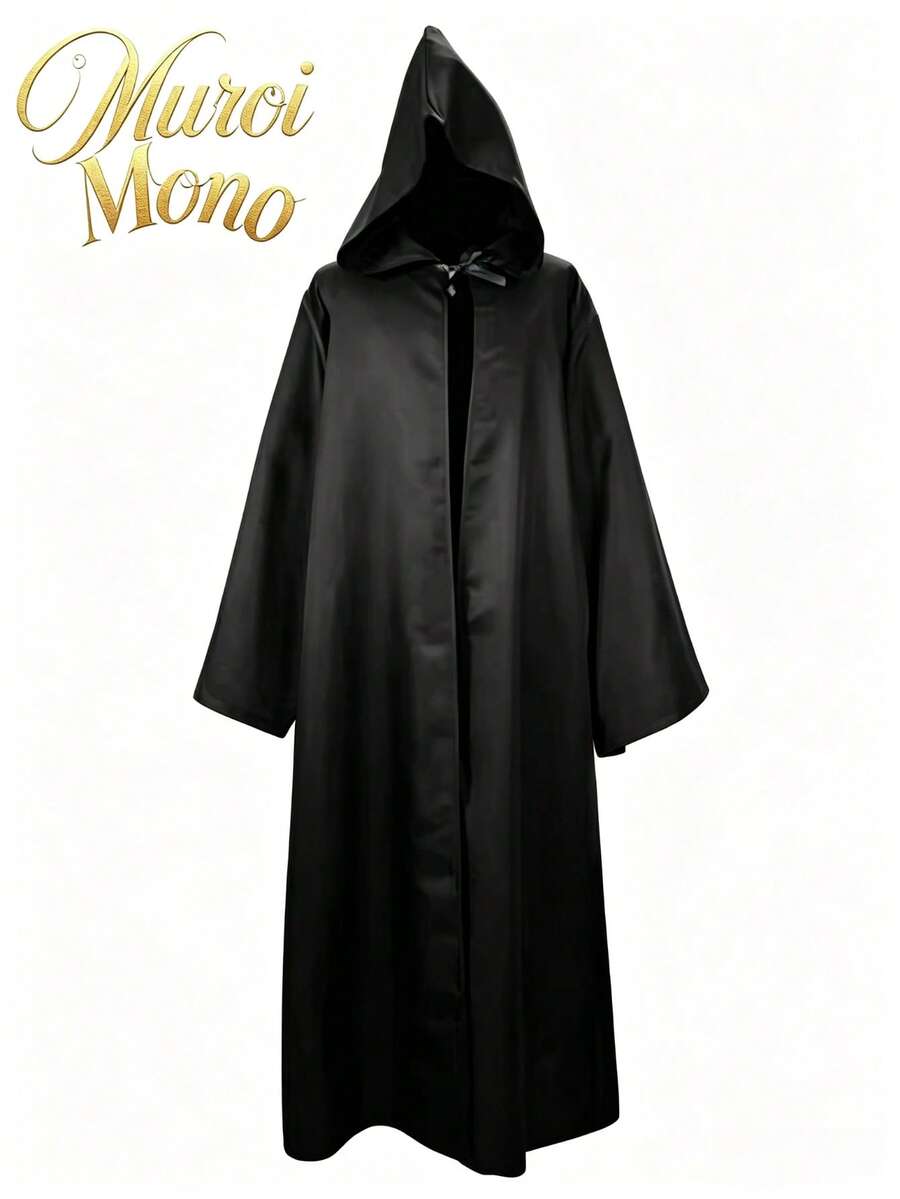 Muroi Mono 1件裝萬聖節角色扮演服裝|萬聖節禮物|節慶氛圍穿搭 - 黑色披風 - 查看 1