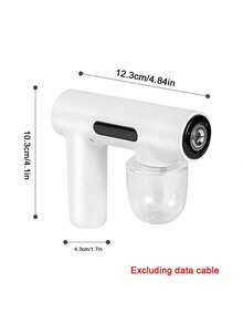 Teckwe Mini Portable Rechargeable Sprayer, 1.69oz Nano Blue Light Sprayer, Handheld Powerful Sprayer, 1200mAh Battery Capacity, Suitable For Use In Cars, Schools, Bedrooms, Clothing, Express Delivery, Etc. - White - View 8