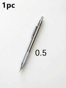 قلم رصاص ميكانيكي أوتوماتيكي معدني، قلم كتابة ورسم بمركز ثقل منخفض، رصاص ، قابل للنقر - الأسود - مشاهدة 14