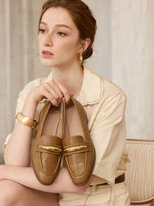 MOTF WOMEN'S VERSATILE COMFORTABLE FLAT SHOES - Camel - View 2