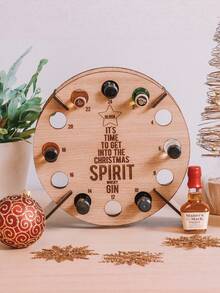 1 buah Rak Anggur Pohon Natal Kayu, Tempat Penyimpanan Kalender Hitung Mundur Advent, Stand Bar Dekoratif untuk Pesta Rumah, Ruang Tamu, Dekorasi Liburan, Hadiah Pengisi Kaos Kaki Natal, Ide Hadiah yang Wajib Dimiliki - View 7