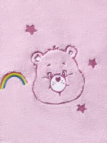 SHEIN X Care Bears 1/3pcs Super Absorbent Towel, Owl Cartoon Embroidered Towel Set, Hand Towel/Towel/Bath Towel Three Pieces Set, Can Be Used For Hand Wiping, Bathing, Beach, Swimming - Pink - View 7