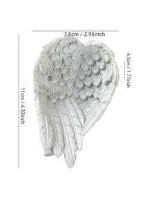 1PC Standard Size Durable Non Slip Scratch Resistant Sturdy Resin White Angel Wings Feather Wings Crystal Ball Display Base Jewelry Ring Necklace Earring Storage Organizer Stand For Home Office Bedroom Vanity Tabletop Decor Gift Housewarming Wedding - multicolor - View 11
