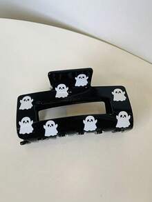 1cp Halloween Ghost Print Hair Clips Holiday Outfit Accessory Theme Event Souvenir Party Costume Cosplay Decor Fun Halloween Gift - A - View 7