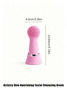 JMMO Pink Facial Cleansing Brush, Electric Face Scrubber With Charging Base, Waterproof Skin Care Tool For Deep Pore Cleansing, Gentle Exfoliating Massager For All Skin Types - Multicolor - View 7