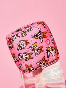 THE POWERPUFF GIRLS X SHEIN Feitian Full Version Square Storage Bag, Zipper Sealed, Can Store Sanitary Napkins, Makeup, Earphone Data Cables, Support Single Or Complete Sets, Girls Commuting, Traveling Portable Multi-Functional Sundries Makeup Storage Bag - Multicolor - View 5