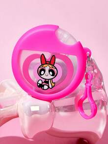 THE POWERPUFF GIRLS X SHEIN 25ml/0.87oz Love 便攜式噴霧瓶，可重複填充，可盛裝清潔液、蚊香液、保養水等液體，配備矽膠保護蓋、附掛繩，柔軟矽膠材質，附漏斗，適合日常使用 - 彩色 - 查看 4