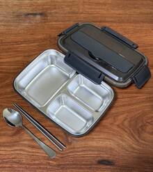 Stainless Steel Lunch Box, Large Capacity Bento Box With Compartments, Leak-Proof, Portable, Suitable For Office Worker, Students, Adults, Gift - Multicolor - View 17