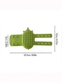 1PC Cat Self Groomer Arch Massager, Kitten Scratching Pad & Hair Brush, Pet Rubbing Comb With Carpet Base - Multicolor - View 3