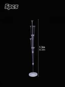 1/5/10/20件 13球 1.3米氣球拱門支架，透明PVC桿附注水底座，桌上漂浮裝飾，生日派對裝飾展示架 - 多色 - 查看 7