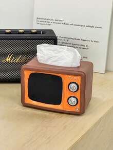 1 hộp đựng khăn giấy hình tivi cổ điển retro sáng tạo, kệ lưu trữ đa năng trang trí để bàn cho phòng khách, phòng ngủ, văn phòng - Nhiều màu - Xem 6