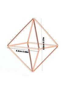 1PC Lightweight Durable Rustproof Iron Triangular Geometric Cube Hanging Planter With Rope For Indoor Outdoor Home Garden Office Balcony Study Living Room Valentine Wedding Holiday Party Decor Modern Farmhouse Style Wall Hanging Gift - Multicolor - View 22