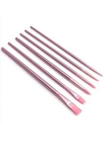 4/6/10 Stücke Premium Nylon Pinselset - vielseitige Formen & Größen für Öl-, Acryl-, Aquarellmalerei - ideal für DIY Kunstprojekte, Weihnachten, Halloween, Thanksgiving Bastelzubehör - Mehrfarbig - Übersicht 15