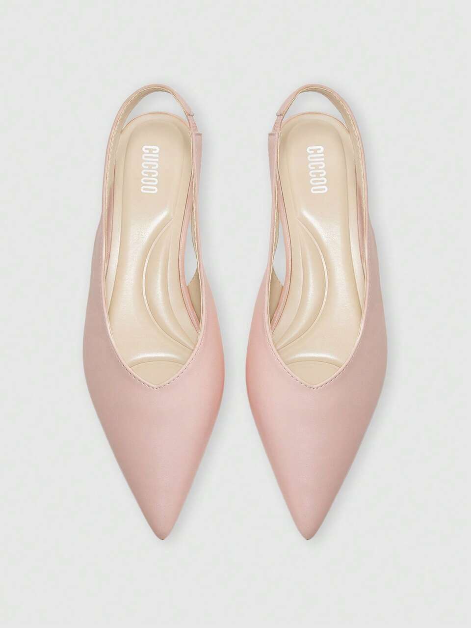 CUCCOO BIZCHIC Women's Shoes Spring/Summer New Pointed Toe Backless Low Heel Pumps, Minimalist Kitten Heel Mule Shoes, French Commuter Style Fall Shoes