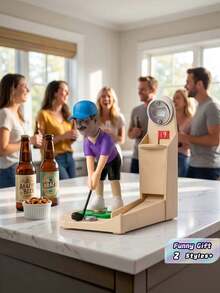 1PC Golfer Shaped Beer Bottle Opener With Cap Catcher Slot Design Home Bar Kitchen Decor Tool Unique Funny Gift For Golf Lovers Party Bar Wall Mount Storage Rack - View 2