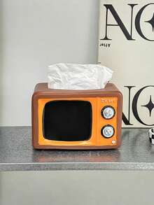 1 hộp đựng khăn giấy hình tivi cổ điển retro sáng tạo, kệ lưu trữ đa năng trang trí để bàn cho phòng khách, phòng ngủ, văn phòng - Nhiều màu - Xem 8