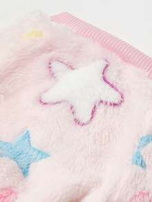 PETSIN 1pc Pet Cat/Dog Universal Pink Flannel Warm Colored Star Print Overall - Multicolor - View 7