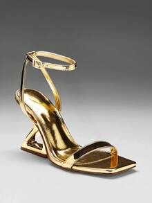 SHUZIA Women Platforms & Wedge Sandals - Gold - View 8