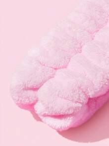 HELLO KITTY AND FRIENDS | SHEIN 1件裝毛絨愛心印花蝴蝶結彈性髮圈，居家與浴室裝飾 - Hello Kitty - 查看 5
