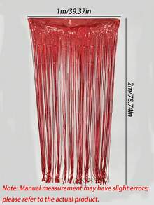 Shiny Tinsel Fringe Streamers For Party Backdrop Decorations, Wedding & Birthday Scene Layout Supplies - multicolor - View 3