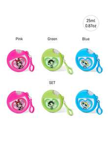 THE POWERPUFF GIRLS X SHEIN 25ml/0.87oz Love 便攜式噴霧瓶，可重複填充，可盛裝清潔液、蚊香液、保養水等液體，配備矽膠保護蓋、附掛繩，柔軟矽膠材質，附漏斗，適合日常使用 - 彩色 - 查看 8