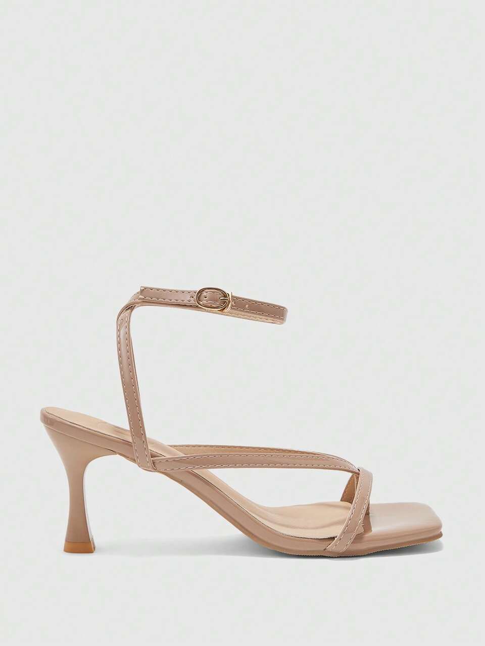 CUCCOO BIZCHIC Women Shoes Spring And Summer New Apricot Ankle Strap Thin Strap Women's High-Heeled Sandals Fashionable And Comfortable Versatile Sexy Women's Sandal