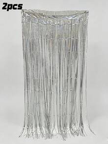 亮面金絲流蘇裝飾彩帶，派對背景裝飾、婚禮與生日場景佈置用品 - 多色 - 查看 13