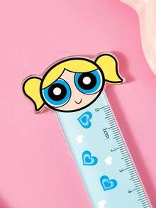 THE POWERPUFF GIRLS X SHEIN Fashion Cartoon Acrylic Ruler, Learning, Stationery, Creativity - Bubbles - View 4