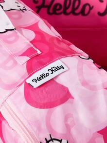 HELLO KITTY AND FRIENDS | SHEIN Cute Pink Zipper Travel Clothing Pouches With Cartoon Prints, Single/Set Options. Spacious Interior To Store Garments And Underwears For Trips - Pink rose red white - View 6
