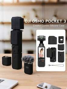Teckwe Scratch-Resistant Silicone Protective Case For OSMO Pocket 3 Creator Combo/Xtra Muse Accessories, Including Lens Cover And Protective Case - View 9