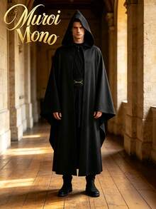 Muroi Mono 1件裝萬聖節角色扮演服裝｜萬聖節禮物｜節慶氛圍穿搭 - 黑色披風 - 查看 4