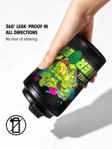 TEENAGE MUTANT NINJA TURTLES | SHEIN 360 ml / 12 oz 防漏不鏽鋼便攜隨行杯 - 黑色 - 查看 5