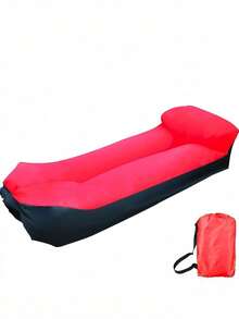 2Pcs Inflatable Lounge Air Sofa Bed, Includes 1 Sofa & Storage Bag, Leak Resistant Inflatable Couch For Camping, Home Movie Night, Beach, Hiking, Indoor & Outdoor Use - Multicolor - View 11
