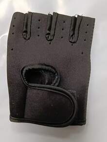 A Pair Of Sporty, Half-Finger Cycling And Fitness Gloves, Suitable For Rock Climbing, Hiking, And Outdoor Workouts (Only One Available-Please Consider Carefully Before Purchasing) - Black - View 6