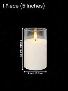 Teckwe LED Flameless Candles, Flickering LED Pillar Candles With Upgraded Teardrop Wick, Battery Operated Electronic Candles For Table Center Decor, Wedding, Garden, Holiday Party(The Customer Needs To Prepare Three AA Batteries Themselves.) - white light - View 16