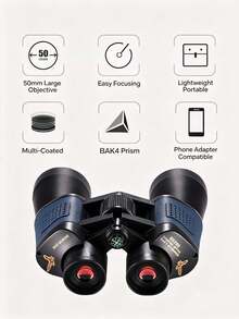 New 80x80 Large Aperture Telescope With High Magnification, High-Definition, Low Light Night Vision, Binocular Paul's Binoculars - B - View 3